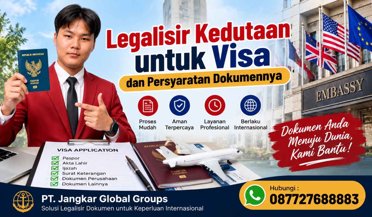 Legalisir Kedutaan untuk Visa dan Persyaratan Dokumennya