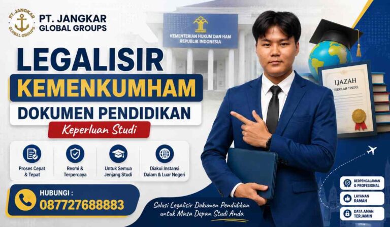 Legalisir Kemenkumham Dokumen Pendidikan Keperluan Studi