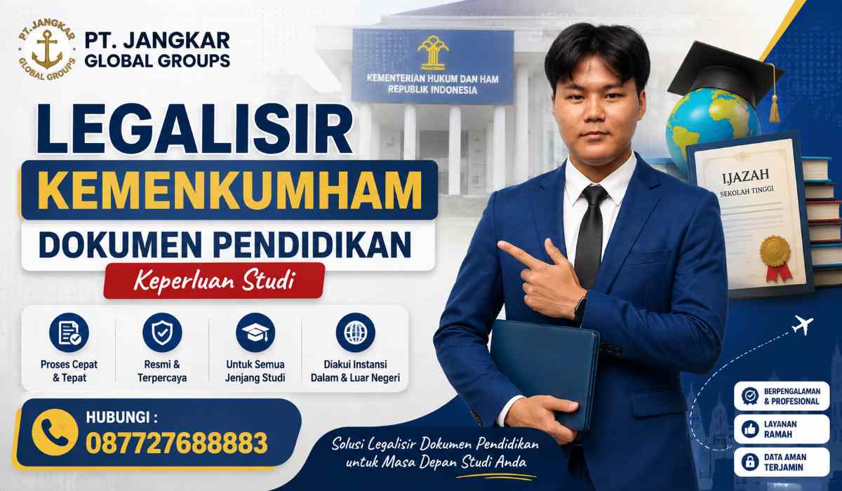 Legalisir Kemenkumham Dokumen Pendidikan Keperluan Studi