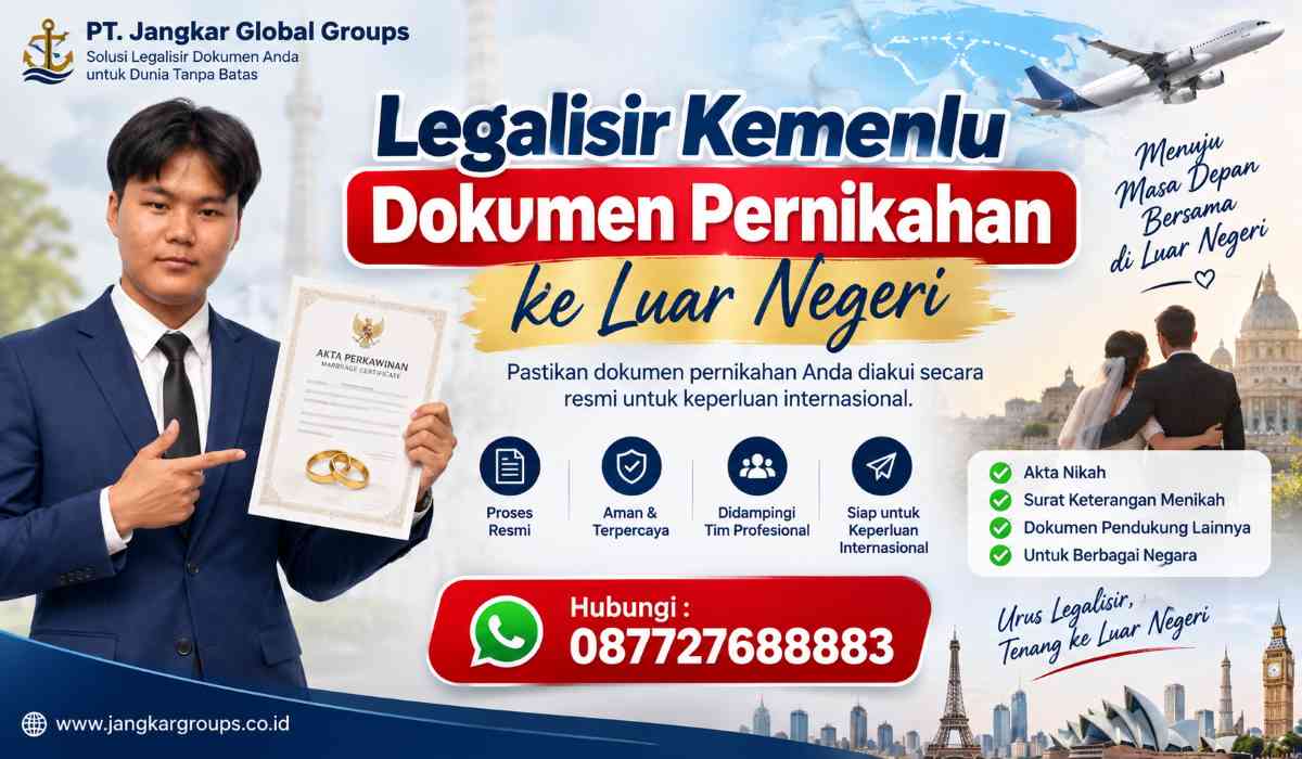 Legalisir Kemenlu Dokumen Pernikahan ke Luar Negeri