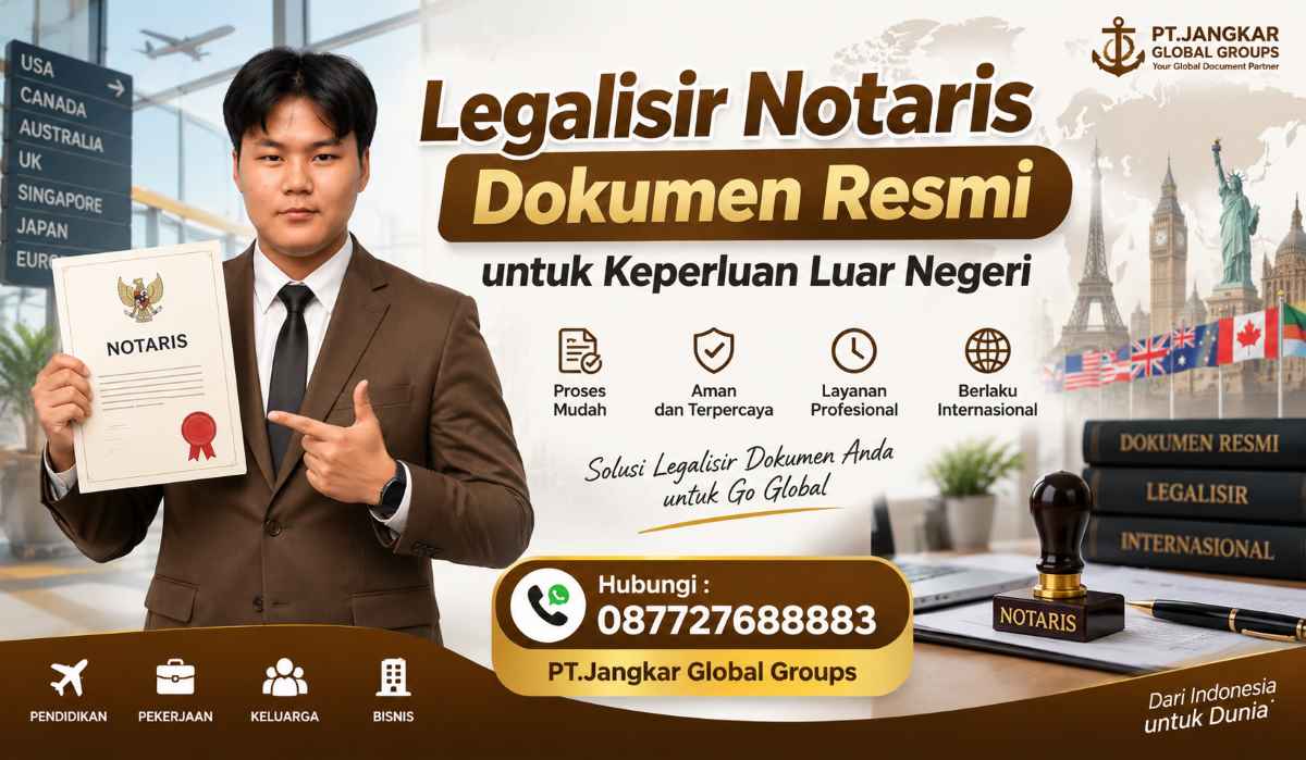 Legalisir Notaris Dokumen Resmi untuk Keperluan Luar Negeri