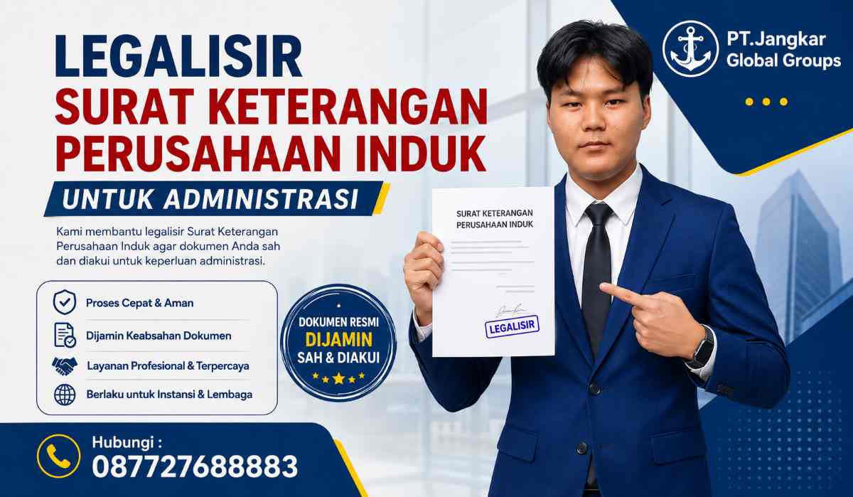 Legalisir Surat Keterangan Perusahaan Induk untuk Administrasi