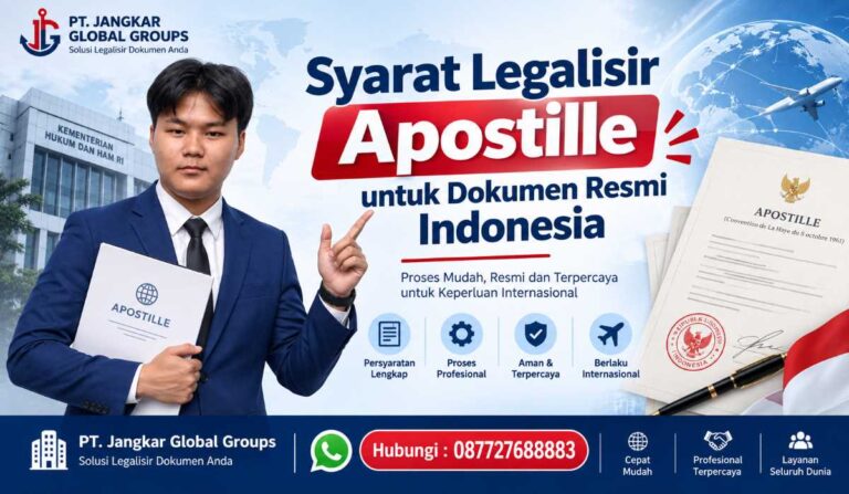 Syarat Legalisir Apostille untuk Dokumen Resmi Indonesia