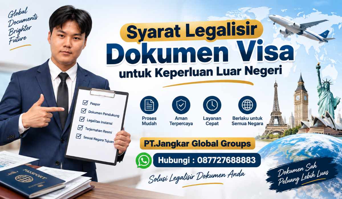 Syarat Legalisir Dokumen Visa untuk Keperluan Luar Negeri
