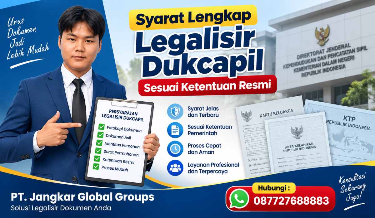 Syarat Lengkap Legalisir Dukcapil Sesuai Ketentuan Resmi